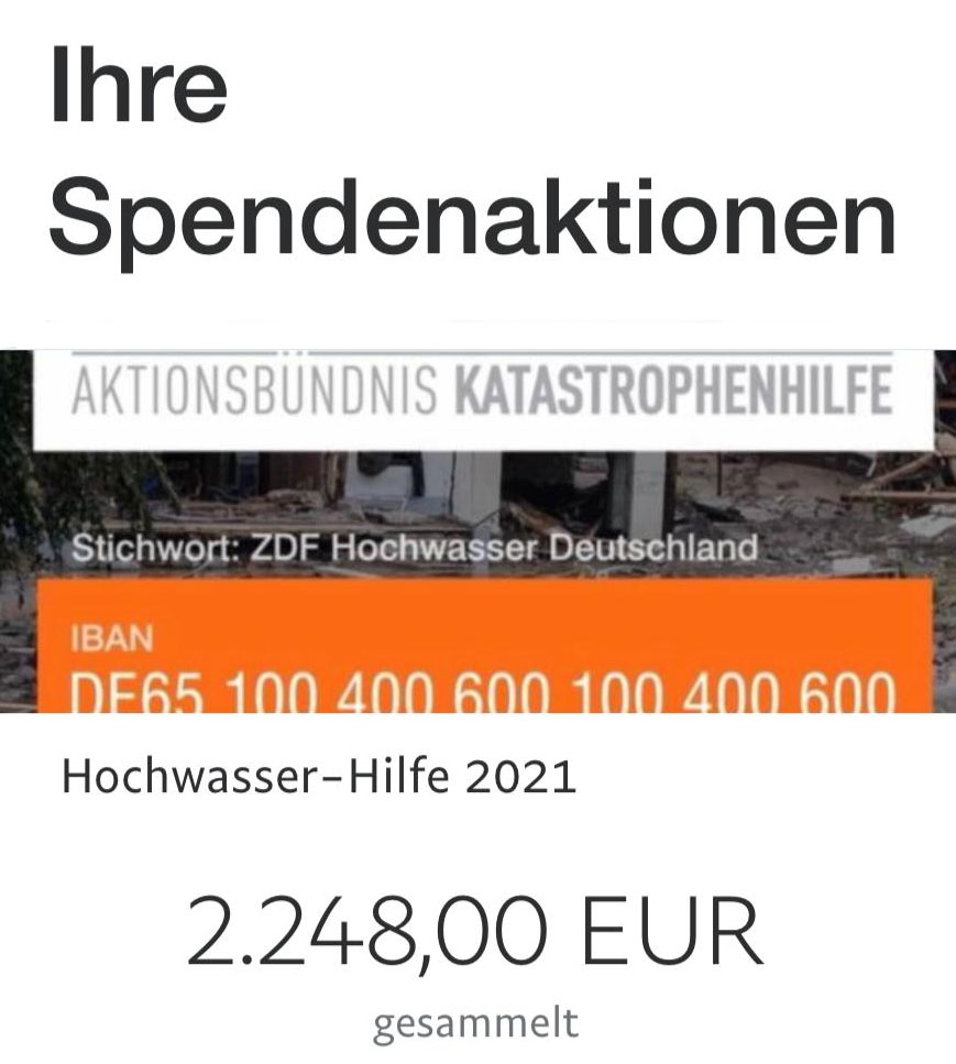 Spendenaktion von Studierenden der Hochschule in Hachenburg für die Opfer der Flutkatastrophe