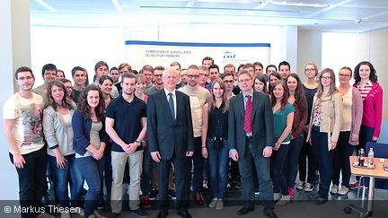 Gruppebild der Studierenden mit Jean Guill und Oliver Kruse