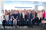Gruppebild der Studierenden mit Jean Guill und Oliver Kruse