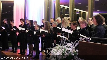Der Kammerchor Marienstatt eröffnete den Neujahresempfang.