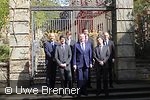 Christof Wolf, Tobias Körner, Urs Lendermann, Jan Koleśnik, Christoph Schollmeyer, Marcin Gospodarowicz und Andreas Höfer vor d
