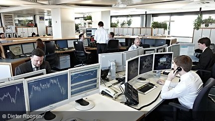 Arbeitsplätze im Handelsraum